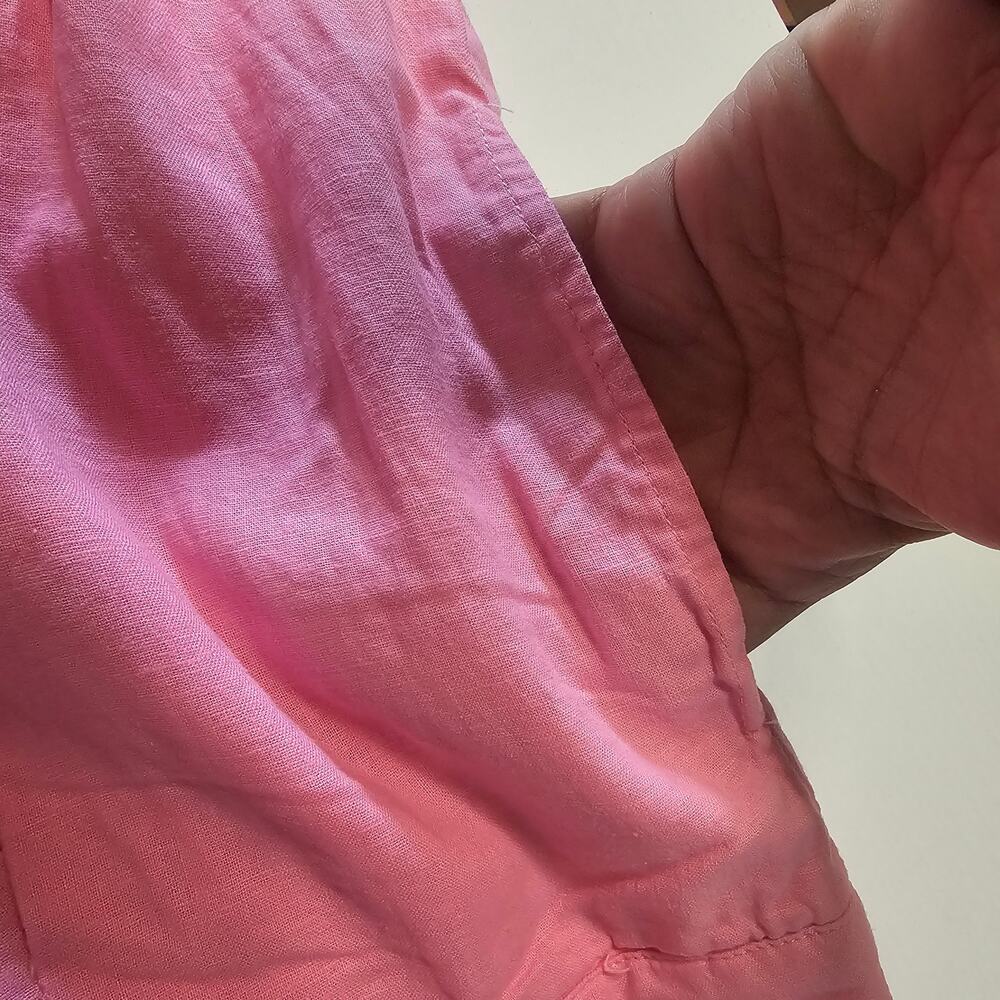 Gabi Fresh Bubble Gum Pink Linen Blend Wide Leg Pants Plus Size 0 NWOT 3545 - Picture 7 of 8
